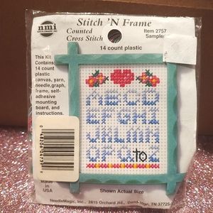 nmi 2757 Sampler Teacher ABC alphabet Cross Stitch Kit nmi Vintage